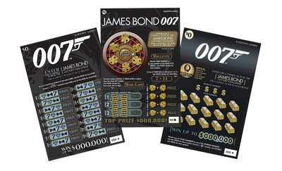 BOND SGTicketArray Scientific Games’ new James Bond 007 branded games off to a blockbuster start with 22 US & international lotteries