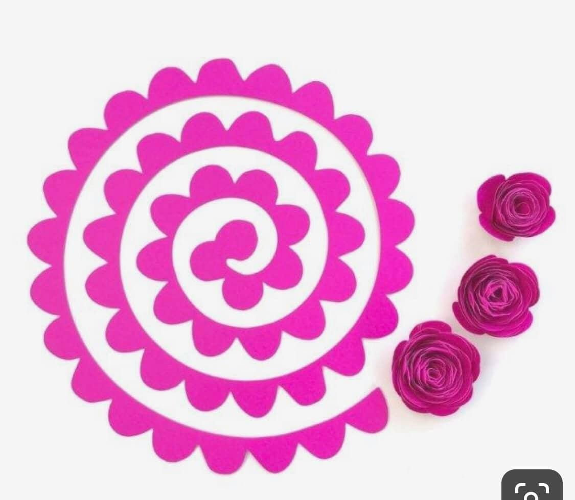 Pin by Claudia Mila on Silhouette Paper rose template, Paper flower