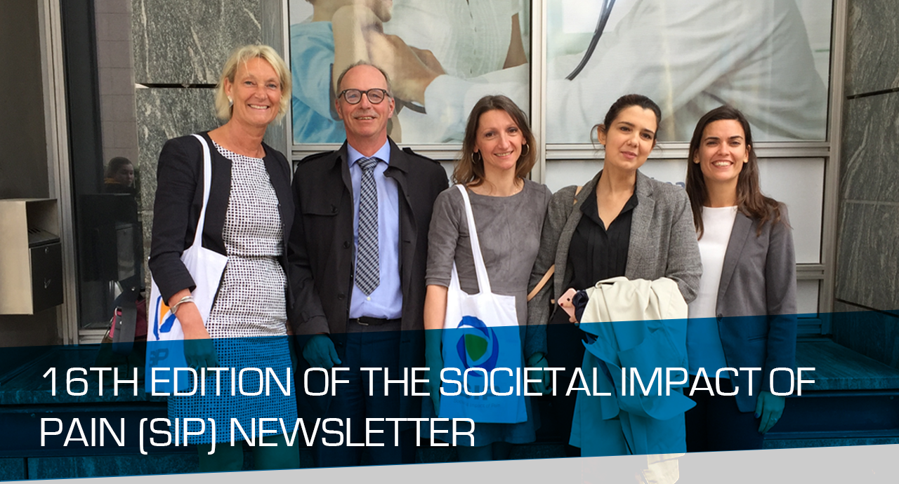 10TH EDITION OF THE SOCIETAL IMPACT OF PAIN (SIP) NEWSLETTER