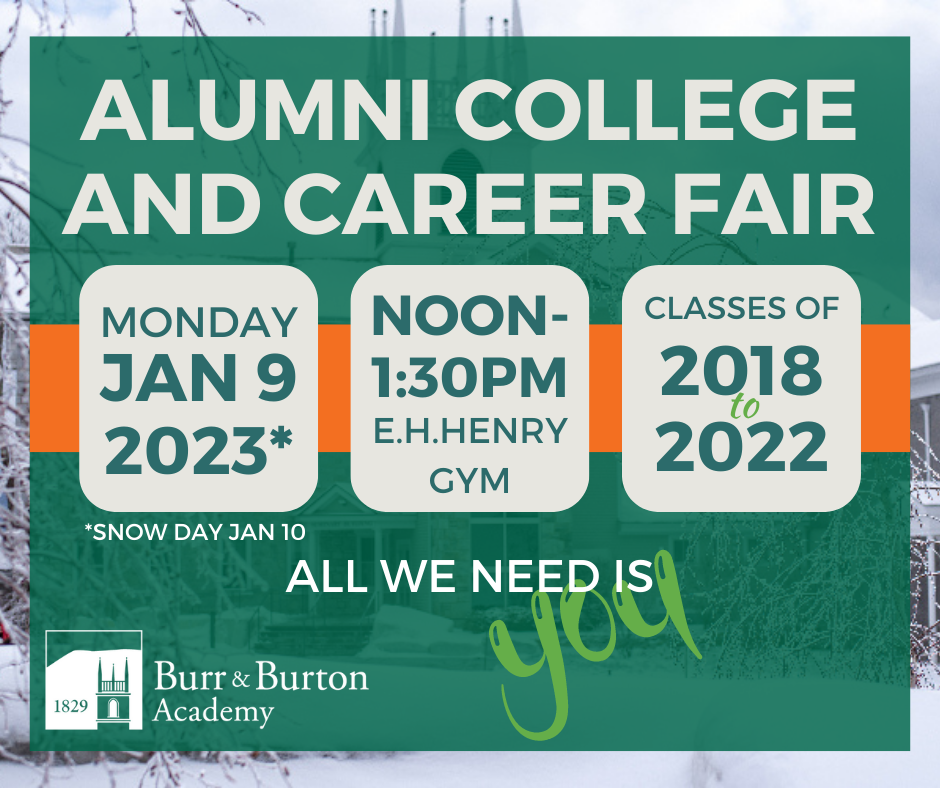 Burr and Burton Academy The Belltower December 2022 Alumni News