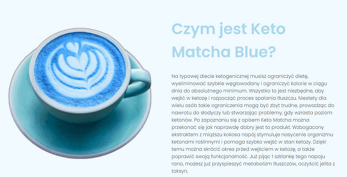 Keto Matcha Blue Opinie Polska - keto Matcha Blue Cena, Gdzie kupić, Jak  używać, Korzyści, Forum