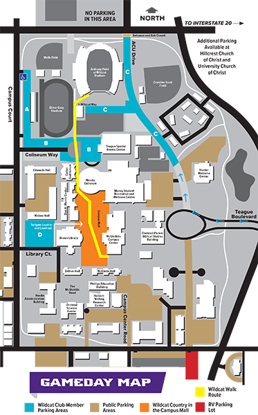 Abilene Christian University Campus Map - Map