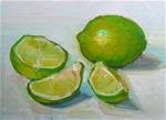 More Limes,still life,oil on canvas,5x7,price$200 - Posted on Wednesday, February 4, 2015 by Joy Olney
