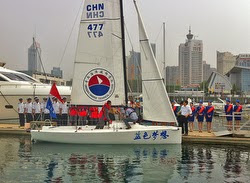 J/70 China- commissioning celebration at Qingdao Maritimie Acadmey & sailing team