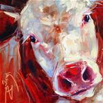 ORIGINAL CONTEMPORARY COW PAINTING in OILS by OLGA WAGNER - Posted on Wednesday, March 11, 2015 by Olga Wagner