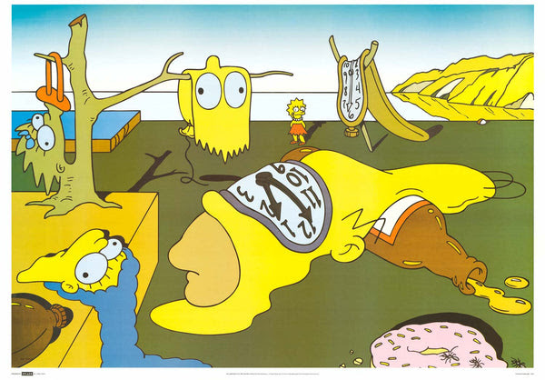 The Simpsons Salvador Dali Parody 1999 Poster 25x35 – BananaRoad