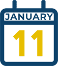 January 11 Calendar Icon