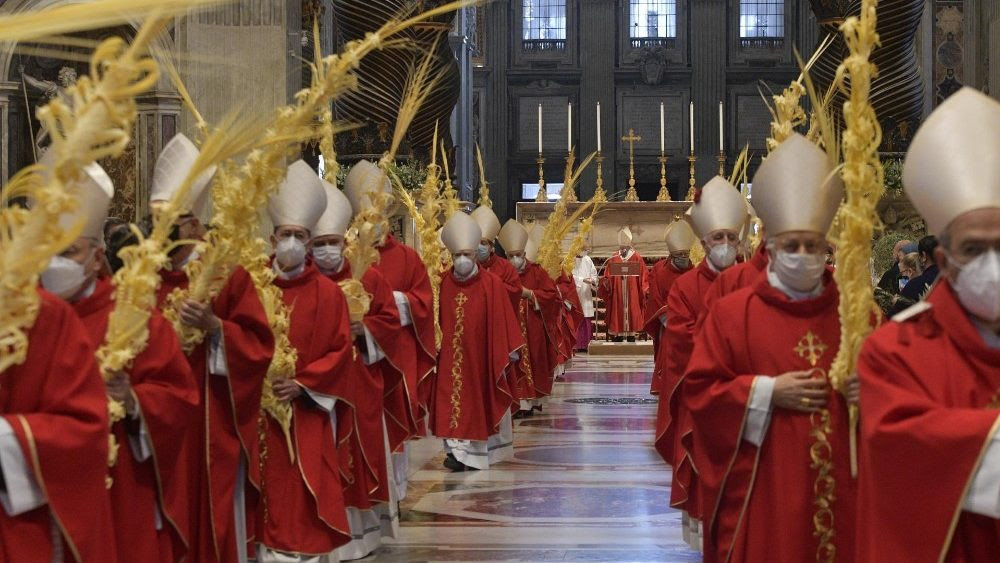 Palm Sunday Mass in Saint Peter's Basilica