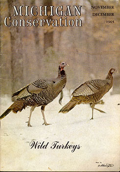 A cover from the November-December 1965 issue of Michigan Conservation is shown.