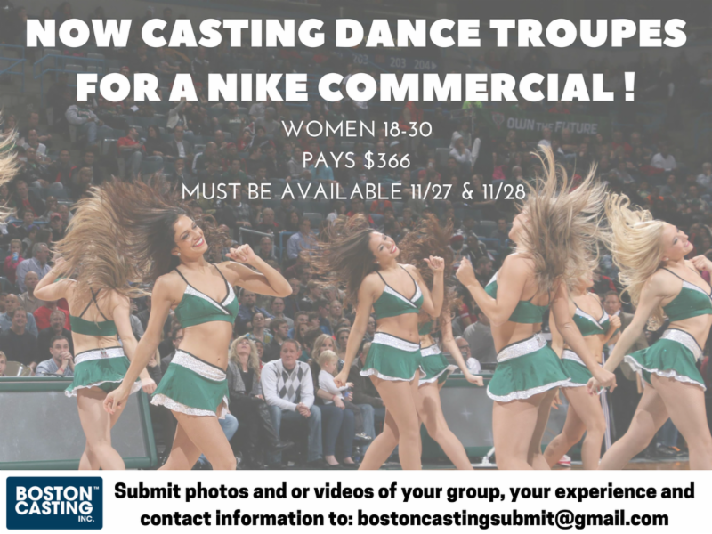 helicóptero cigarrillo Independientemente Casting Dancers for a Nike Commercial – Dance Innovations