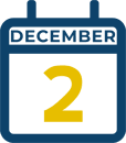 December 2 Calendar Icon