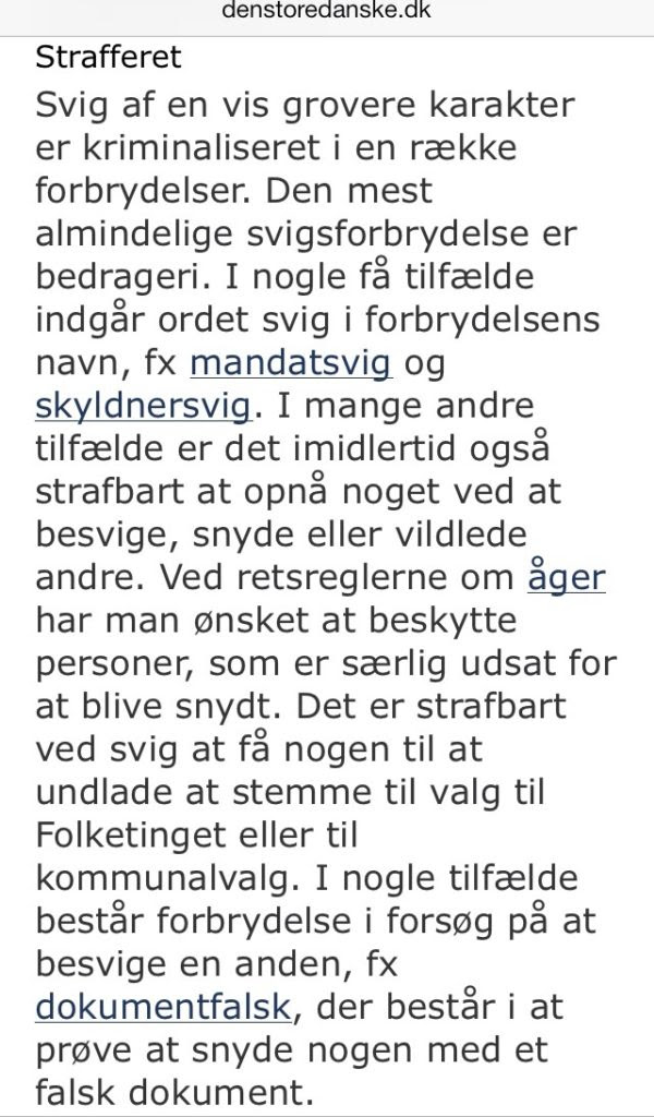 Udstyknings plan af et dealariel Budget Tilbud nykredit 20-05-2008 gyldigt til 20-11-2008 - Forberedelser til eventuelle optagelse af lån fra tilbud 20-05-2008 - Fuldmagt underskrives 10-07-2007 til at spørger, og handle såfremt kunde vælger at hjemtage lån. - Garanti underskrives på forhånd, 10-07-2008 så lånetilbuddet er klar til optagelse, hvis kunde ønsker det hjemtaget. - Pantebrev underskrives på forhånd, 10-07-2008 så lånetilbuddet er klar til optagelse, hvis kunde ønsker det hjemtaget. - Jyske bank forslår og anbefaler en rentebytte, som der bedste og billigste, hvis lån optages Og oplyser det er helt sikkert, og billiger end andre lån. Vi ved god at jyske bank har løjet over for deres mange kunder, om swap og fortalt det samme for at lokke kunder til højrisiko lån i gennem jyske bank - § 2. Har tilbudsgiveren fastsat en frist for antagelse af tilbudet, må antagende svar være kommet frem til ham inden fristens udløb. Stk. 2. Fristen regnes, hvis tilbudet er gjort i brev, fra den dag, brevet er dateret, og hvis det er gjort i telegram fra den tid på dagen, da telegrammet er indleveret til afsendelsesstedets telegrafstation. - Tilbudet fra 20-05-2008 udløber 20-11-2008 - Projektet til tilbudet af 20-05-2008 Er Kasseret, og derfor optages lån ikke. - Jyske bank får ny plan, til et nyt projekt Indeholdende nyt og andet udstyknings forslag, Med nyt budget. - Budgettet til forslag 1 og forslag 2 Har begge samme fejl De indeholder ikke renter, gebyr, provision Hvilket vil medfører et afhængigheds forhold, hvis lånetilbudet til et af budgetterne optages. Dette ved jyske bank godt, men vælger ikke at oplyse noget Derfor bliver kunde sat i et AFHÆNIGSFORHOLD da lånetilbudet til projekt 2, hjemtags 03-07-2009 - Projektet 2 Som er anderleds end det første projekt, er nu klar. Det det ønskes at jyske Bank hjælper med et lån hertil. Jyske bank ved der er tale om et nyt tilbud, til et nyt projekt Men jyske bank har kun rentebytte i deres tanker. - Jyske bank bruger de aftale bilag, til projekt 2. som er lavet til projekt 1. Jyske bank retter i matriklen Så der ikke kan læses. Men der passer ikke til projektet. Jyske bank sender selv jyske bank en udbetalings anmodning, til tilbudet for projektet 1. Fra 10-07-2008 16-04-2009 Jyske bank tinglyser pantebrev for projekt 1. Som er fra 10-07-2008 16-04-2008 Jyske bank bruge en garanti fra tilbudet projekt 1. Jyske bank hæver provision og 15 & 16-04-2009 og lånesags gebyr af projekt 1. Selv om projektet er kasseret - Jyske bank har i den forbindelse misbrugt dokumenter som var lavet udelukket til projekt 1. En grund på 1.599 m2 Til at forsøge hjemtage samme tilbud til et projekt 2. En grund på 2.875 m2 Jyske bank har rettet i matrikel på et bilag for projekt 1. Fra 10-07-2008 Rettelsen er ulæselig. Men bruges med et pantebrev, som var til et andet projekt Jyske bank sender disse bilag, og rettet bilag til Nykredit, som om der var aftalt med kunde - Jyske bank nægter kunde at se hvilken bilag jyske bank har anvendt Opdager i kopi fra Nykredit bilag D 02-02-2018 At jyske bank forud for afsendelsen 15-04-2009 til Nykredit har udstreget den Matrikel, det handler om - Jyske Bank ved godt at det ikke er matriklen som der står på mit bilag 1078 Og at det kun er er del areal af denne - Jyske bank er i ond tro Fuldmagts misbrug Jyske bank laver dokument falsk For, at kunne besvige kunder i 20 år - Jyske bank ved godt at jyske bank ikke selv kan hjemtage noget lån, og at dette kræver en underskrævet anmodning som er til projektet 2. Fra 2009 - § 4. Kommer antagende svar for sent frem, anses det som nyt tilbud. Stk. 2. Dette gælder dog ikke, hvis afsenderen af svaret går ud fra, at det er kommet frem i rette tid, og tilbudsgiveren må indse dette. I så fald skal denne, hvis han ikke vil godkende svaret, uden ugrundet ophold give afsenderen meddelelse derom. Undlader han dette, anses aftale for sluttet. - § 11. Har fuldmægtigen ved retshandelens foretagelse handlet i strid med fuldmagtsgiverens forskrifter, er retshandelen ikke bindende for denne, såfremt tredjemand indså eller burde indse, at fuldmægtigen således overskred sin beføjelse. Stk. 2. Er fuldmagten en sådan som omtalt i § 18, og har fuldmægtigen ved foretagelsen af retshandelen overskredet sin beføjelse, er retshandelen ikke bindende for fuldmagtsgiveren, selv om tredjemand var i god tro. - § 30. En viljeserklæring er ikke bindende for afgiveren, hvis den, til hvem erklæringen er afgivet, har fremkaldt den ved svig eller har indset eller burdet indse, at den var fremkaldt ved svig fra tredjemands side. Stk. 2. Har den, til hvem erklæringen er afgivet, svigagtigt givet urigtige oplysninger om omstændigheder, som kan antages at være af betydning for erklæringen, eller gjort sig skyldig i svigagtig fortielse af sådanne omstændigheder, anses erklæringen for at være fremkaldt ved den således udviste svig, medmindre det gøres antageligt, at denne ikke har indvirket på erklæringen. - § 31. Har nogen udnyttet en andens betydelige økonomiske eller personlige vanskeligheder, manglende indsigt, letsind eller et bestående afhængighedsforhold til at opnå eller betinge en ydelse, der står i væsentligt misforhold til modydelsen, eller som der ikke skal ydes vederlag for, er den, der således er udnyttet, ikke bundet ved den af ham afgivne viljeserklæring. Stk. 2. Det samme gælder, hvis tredjemand har gjort sig skyldig i et sådant forhold som omtalt i stk. 1 og den, til hvem viljeserklæringen er afgivet, indså eller burde indse dette. - § 32. Den, der har afgivet en viljeserklæring, som ved fejlskrift eller anden fejltagelse fra hans side har fået et andet indhold end tilsigtet, er ikke bundet ved erklæringens indhold, hvis den, til hvem erklæringen er afgivet, indså eller burde indse, at der forelå en fejltagelse. Stk. 2. Bliver en afgiven viljeserklæring, som befordres ved telegraf eller mundtlig fremføres ved bud, forvansket ved fejl fra telegrafvæsenets side eller ved urigtig gengivelse af budet, er afgiveren ikke bundet ved erklæringen i den skikkelse, hvori den kom frem, selv om den, til hvem erklæringen er afgivet, var i god tro. Vil afgiveren gøre gældende, at erklæringen er uforbindende, har han dog at give meddelelse derom uden ugrundet ophold, efter at forvanskningen er kommet til hans kundskab. Undlader han det, er han bundet ved erklæringen i den skikkelse, hvori den kom frem, såfremt den, til hvem erklæringen er afgivet, var i god tro.