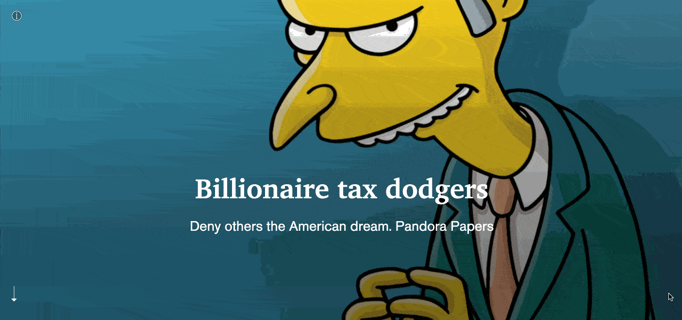 Pandora Papers shows how billionaire tax dodging denies Americans their freedom to work for a better life.