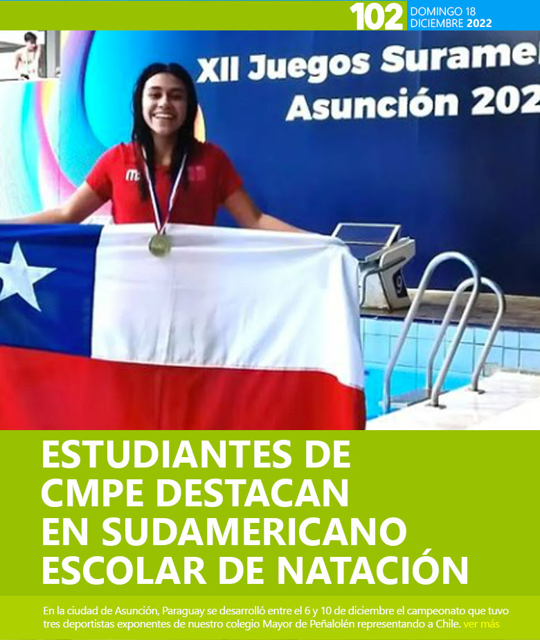 Estudiantes de CMPE destacan en Sudamericano Escolar de natación