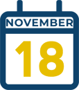 November 18 Calendar Icon