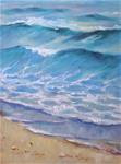 Fugitive Sea, 6x8 Oil on Canvas Panel - Posted on Tuesday, December 2, 2014 by Carmen Beecher