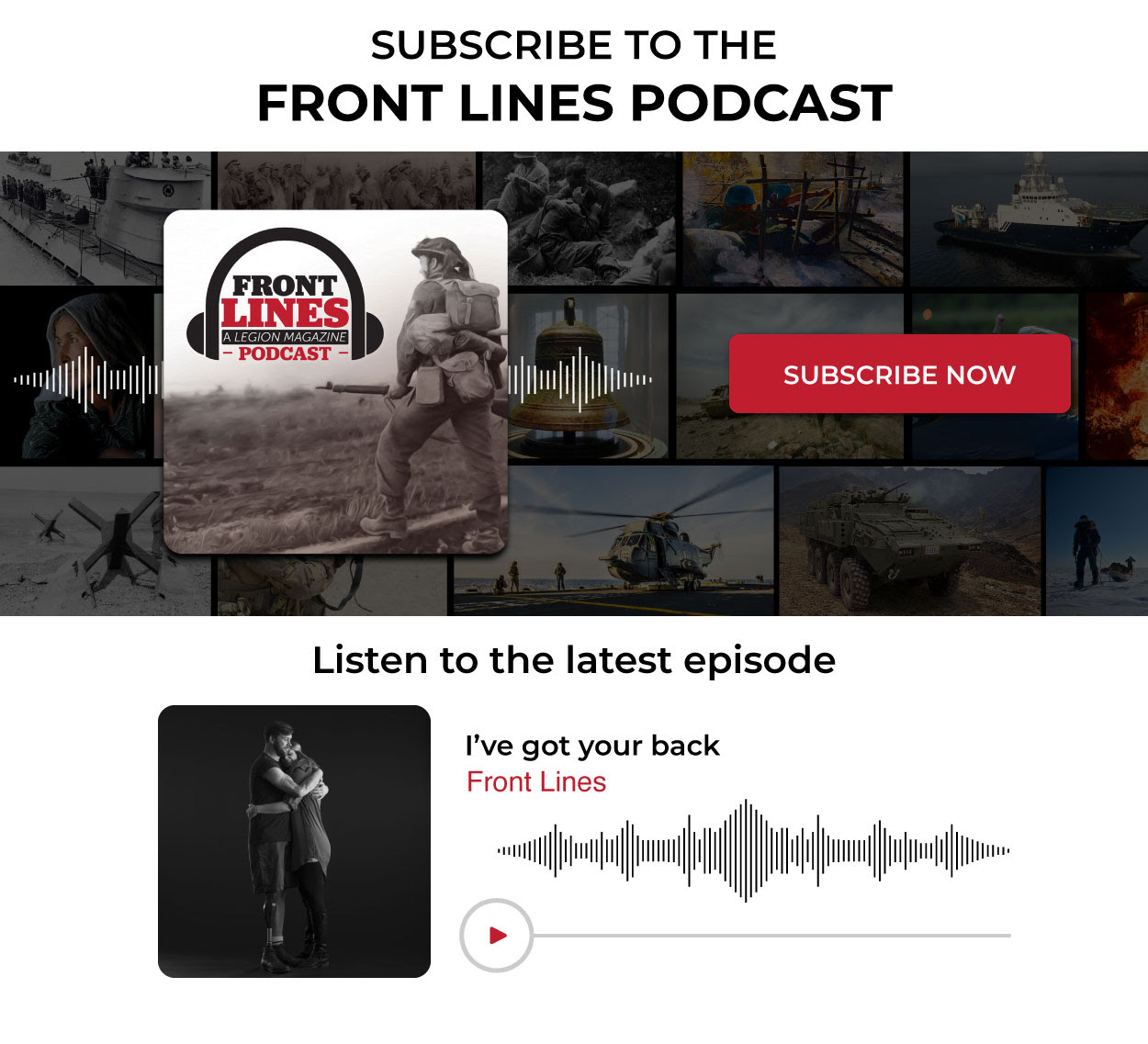 Introducing Front Lines - A new Podcast from Legion Magazine