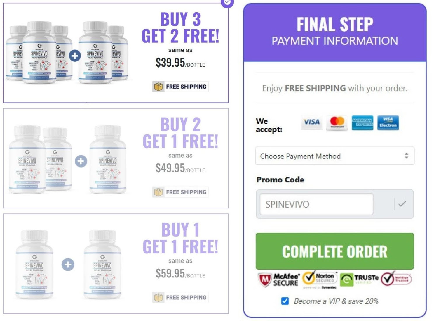 Gaze Nutra SpineVivo Capsules Price