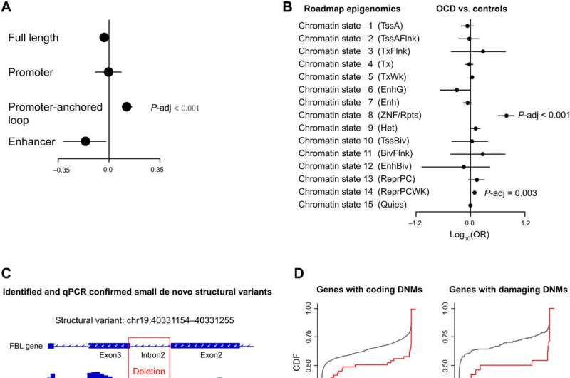 Association found between de novo genetic mutations and obsessive-compulsive disorder