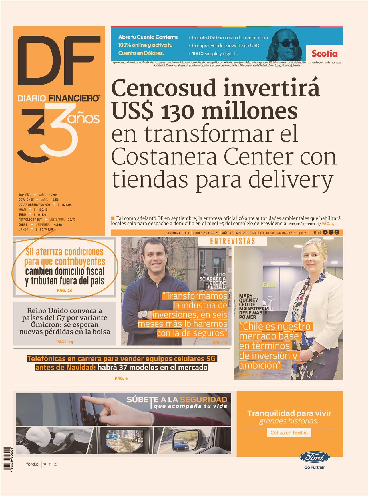 Diario Financiero - 29/11/2021