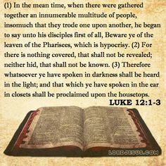 Image result for luke 12: 1-3 images of