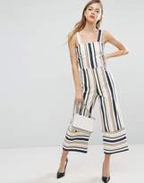 ASOS Pinny Jumpsuit in Stripe