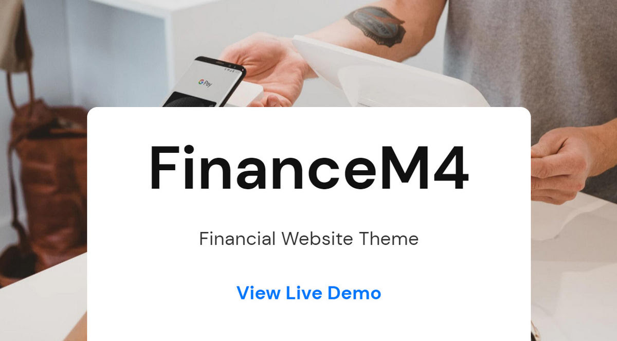 FinanceM4 Bootstrap Theme Live Demo