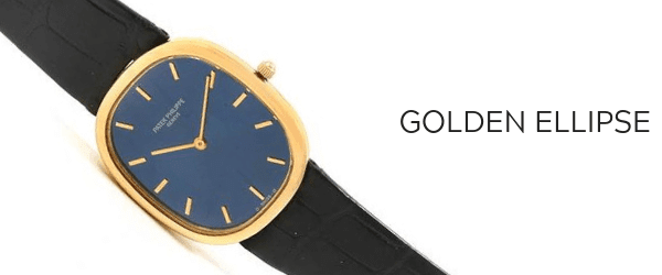 Patek Philippe Golden Ellipse Yellow Gold Blue Dial Watch