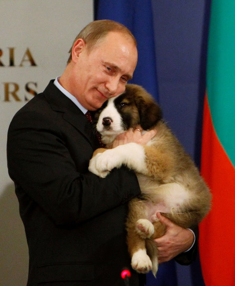 Image result for Vladimir Putin with dog