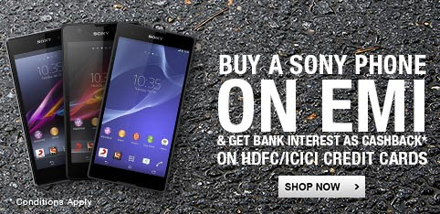 Get interest component refunded as cashback on EMI for 6 and 12 months tenure on HDFC/ICICI credit card.