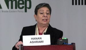 “Palestinian” spox Hanan Ashrawi: “No way there can be talks with the Americans. Peace process is finished.”