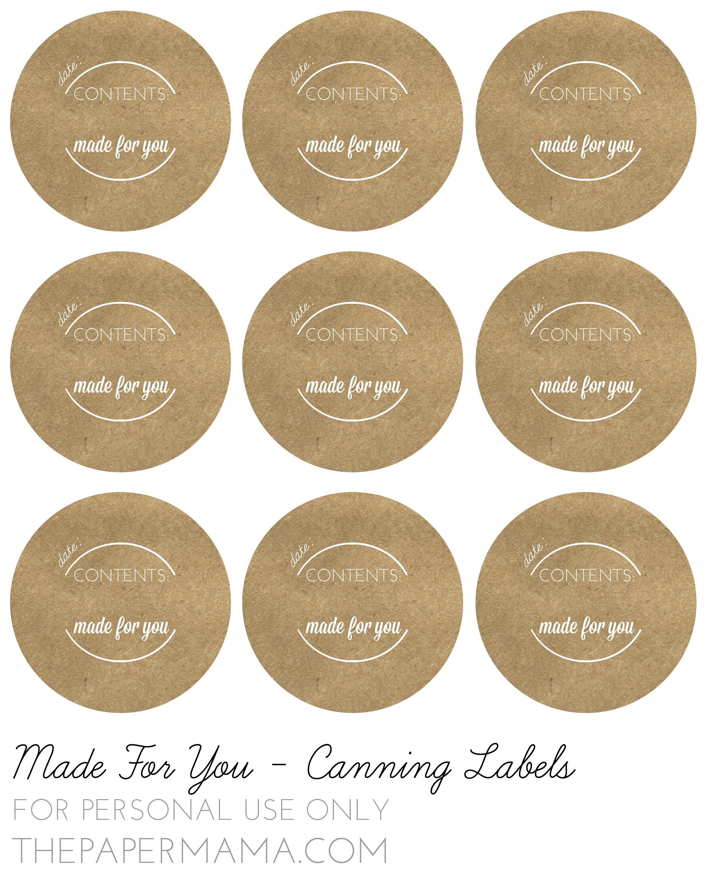 Free Printable Mason Jar Labels Template Free Printable