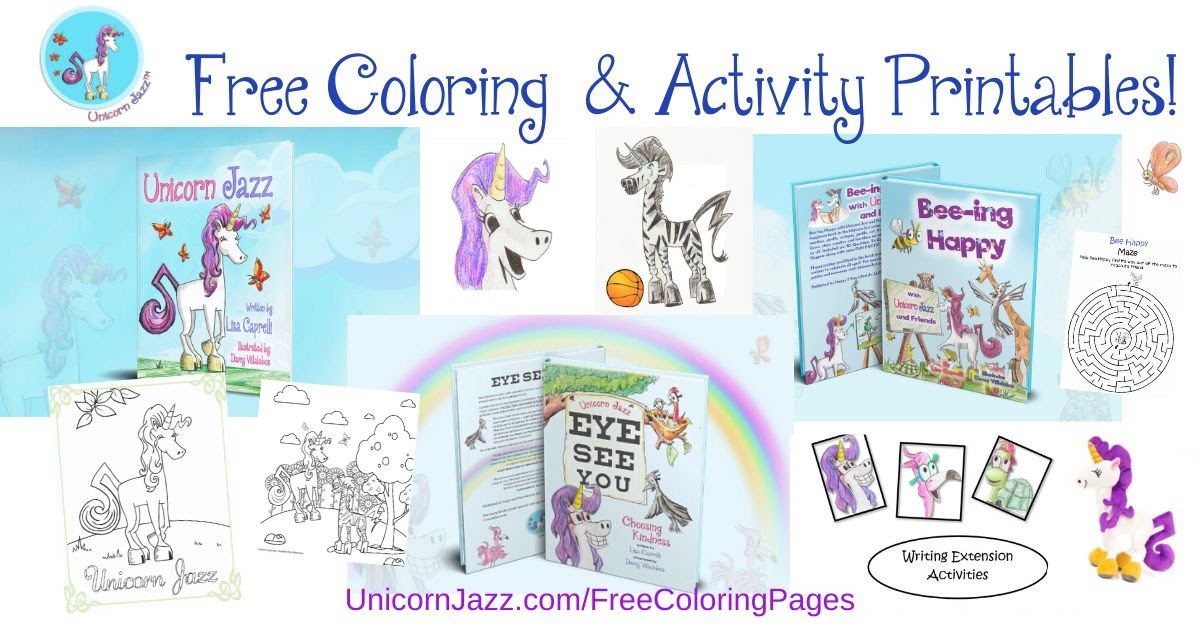 unicorn coloring page contest