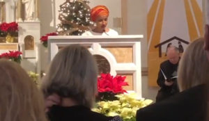 Ilhan Omar praises Allah in Washington, DC Catholic church