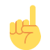 Up pointing index