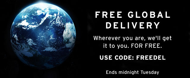 Free worldwide delivery