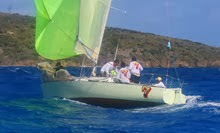 J/27 Mag 7 sailing off St Croix USVI