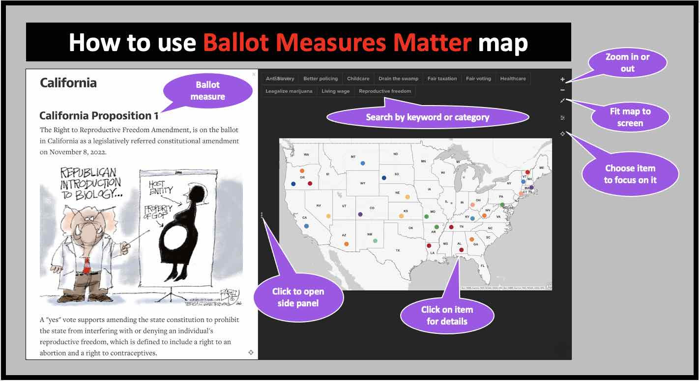 How to use the Ballot Measures Matter map.
