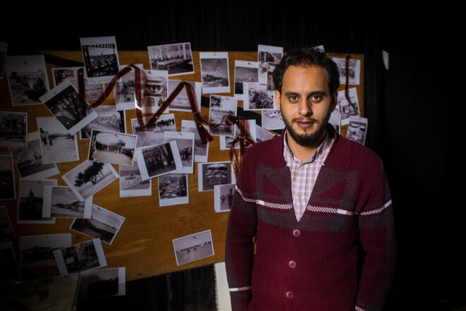 Le documentariste Youssef Nateel se sent assigné à domicile © Thomas Cantaloube Le documentariste Youssef Nateel se sent assigné à domicile © Thomas Cantaloube