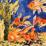 Five Goldfish free shipping - Posted on Tuesday, February 17, 2015 by jean krueger