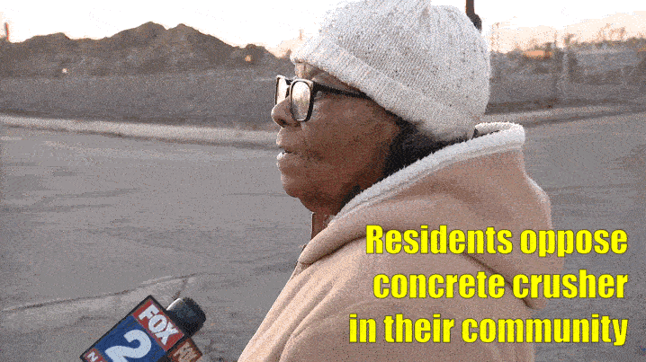 Residents oppose concrete crusher and environmental racism