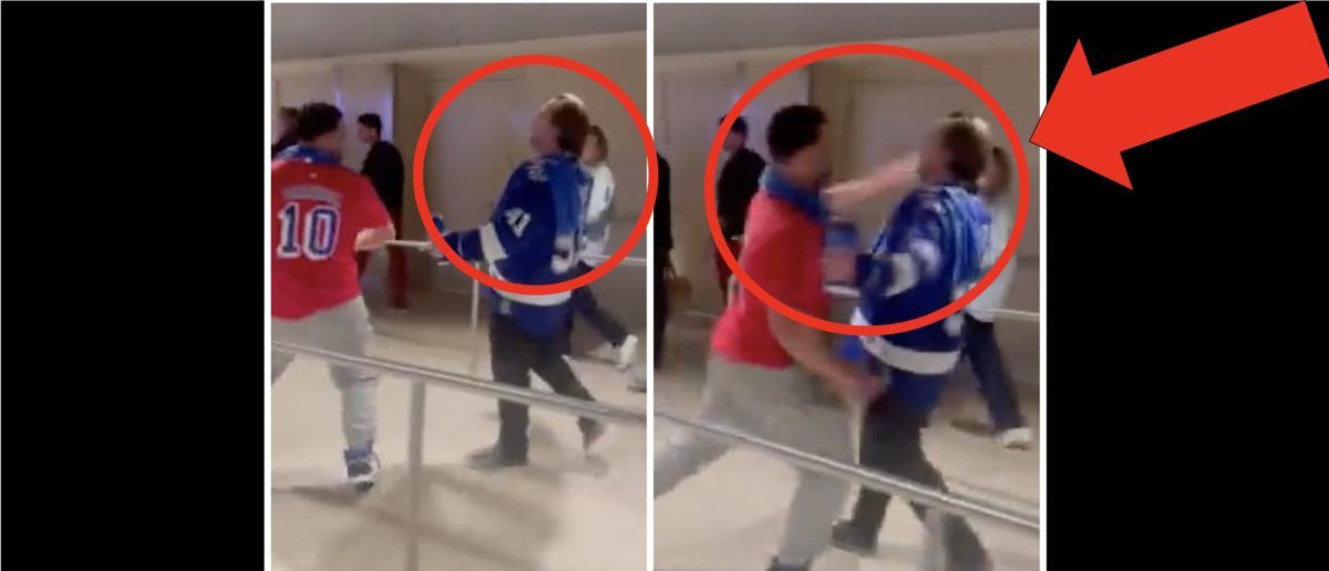 Fan Gets Brutally Knocked Out At The Lightning/Rangers Game In Scary Viral Video