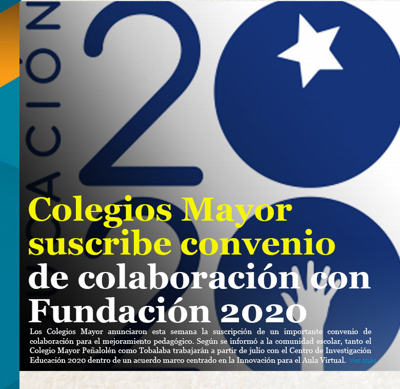 Colegios Mayor suscribe convenio de colaboración con Fundación 2020