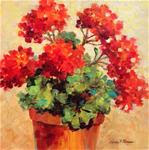 Sunny Geraniums - Posted on Thursday, January 22, 2015 by Nancy F. Morgan