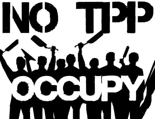 No TPP / Occupy stencil