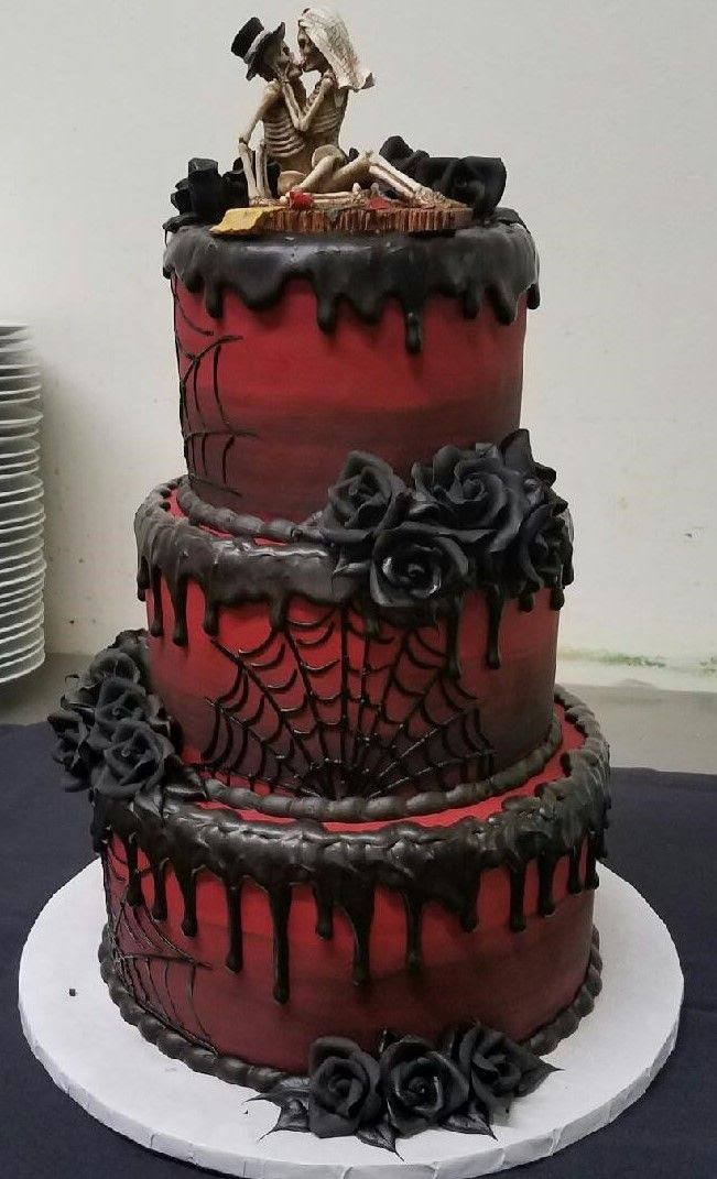 Halloween themed wedding cake @ City Museum | Halloween wedding cakes ...