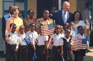 Former President Bush visits Botswana