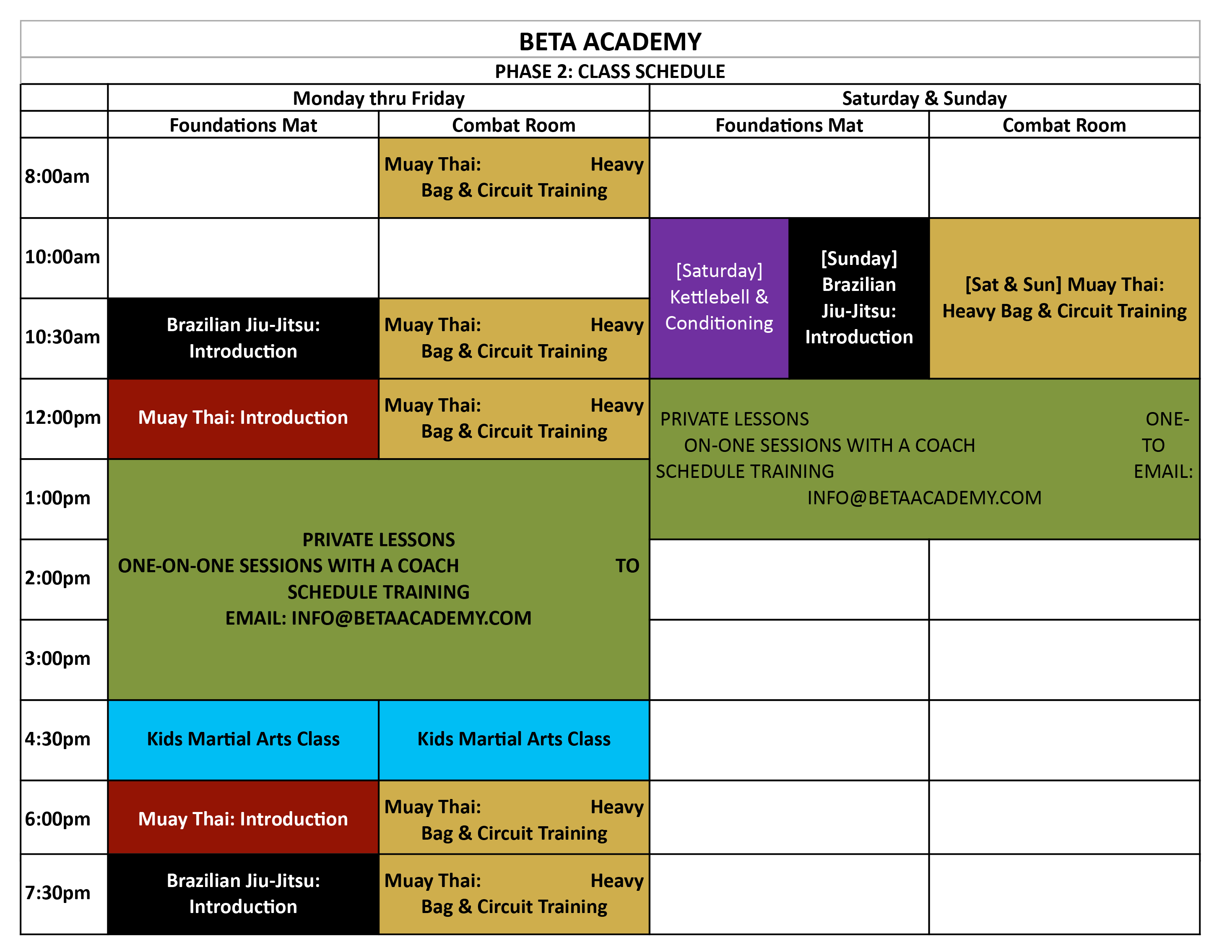 Phase 2 Starts Monday June 22! BETA Academy