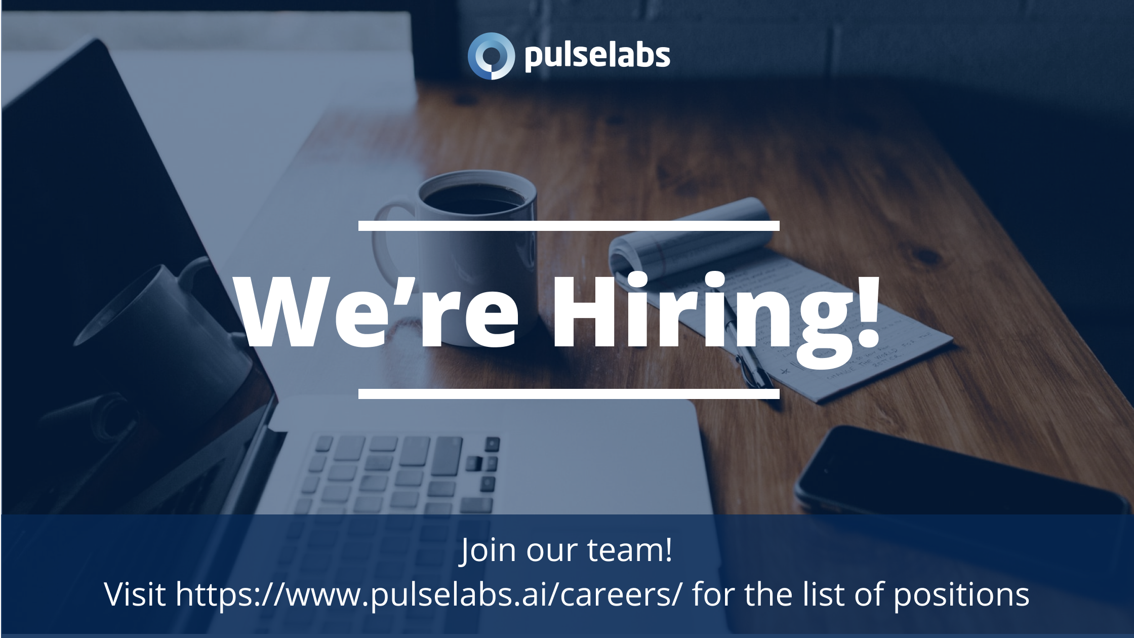 We're hiring! Join our team! 