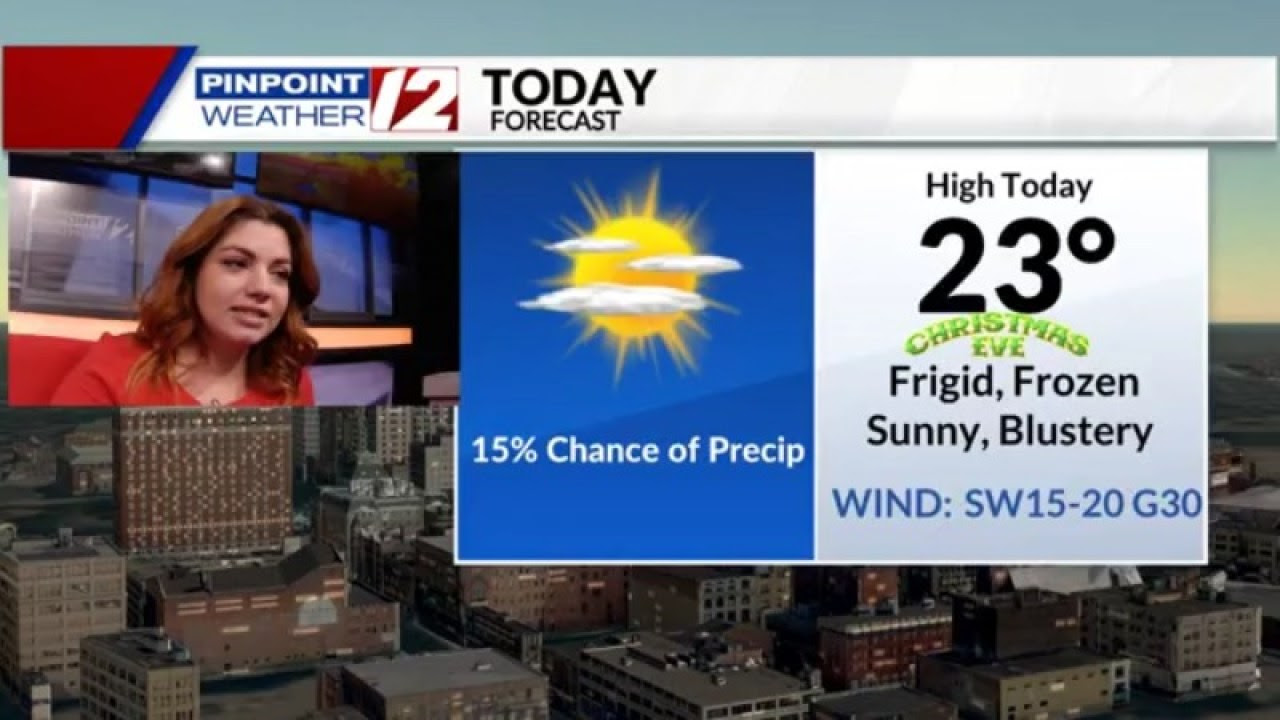 Weather Now: Frigid & Frozen Day Today; Dry, Cold Christmas